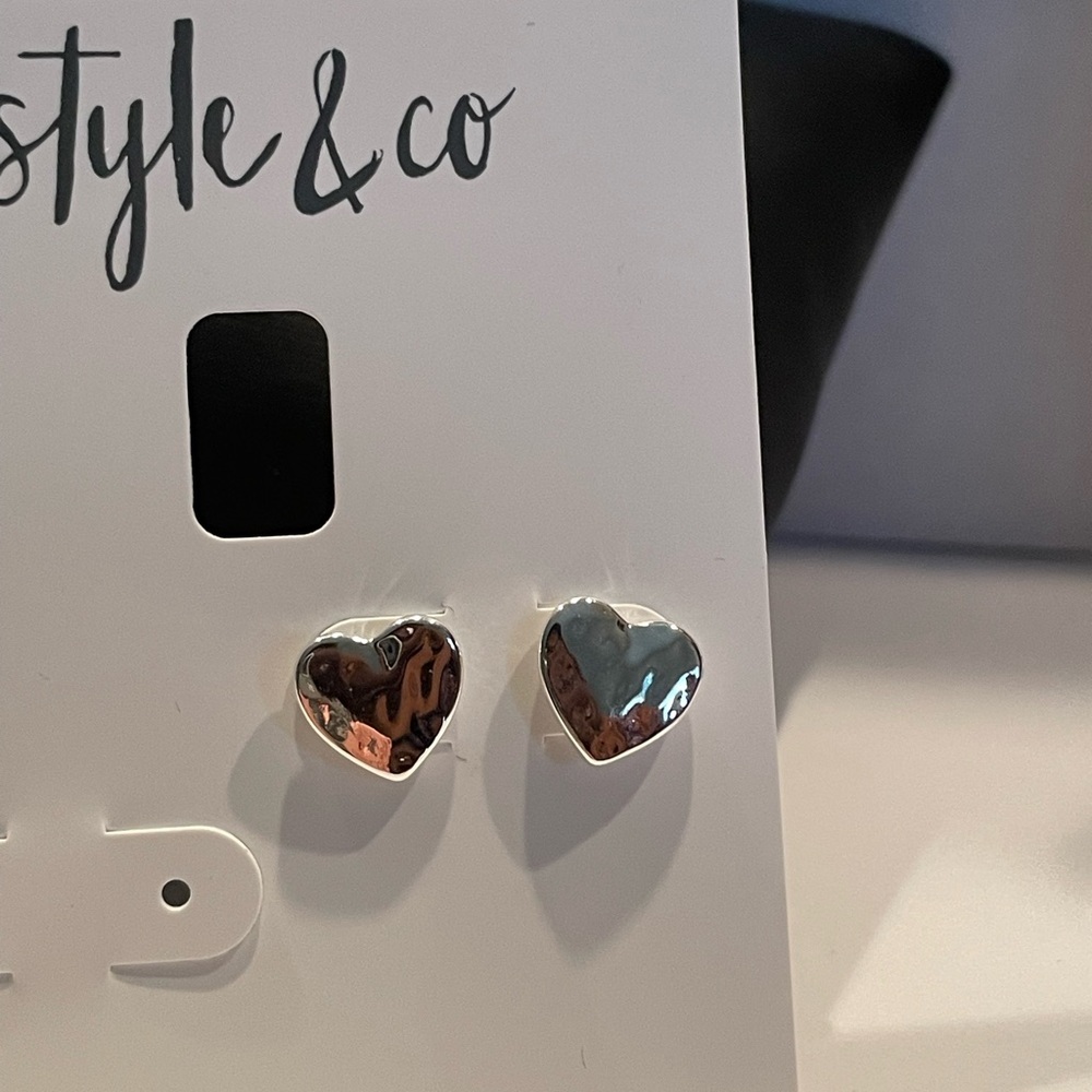 Silver Heart Earrings